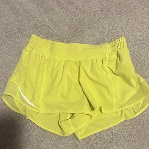 Lululemon Athletica Bright Yellow Athletic Shorts